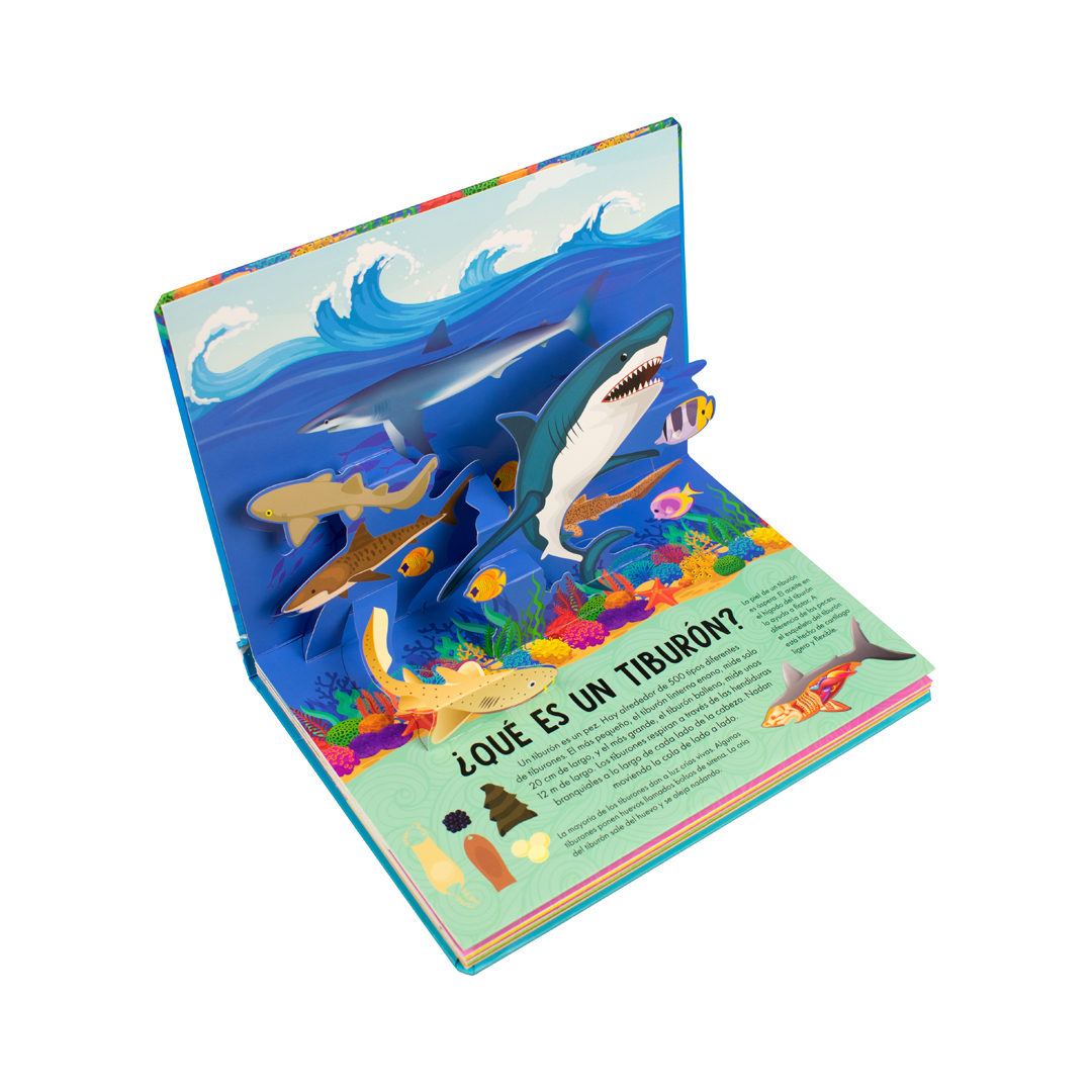 Foto 3 pulgar | Libro Infantil: Naturaleza En 3d Pop-up: Tiburones