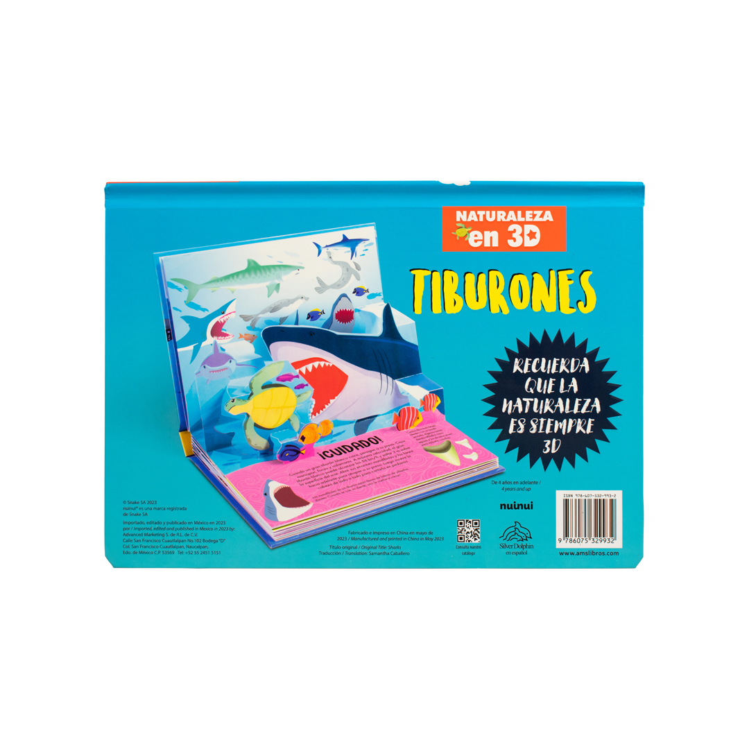 Foto 5 pulgar | Libro Infantil: Naturaleza En 3d Pop-up: Tiburones