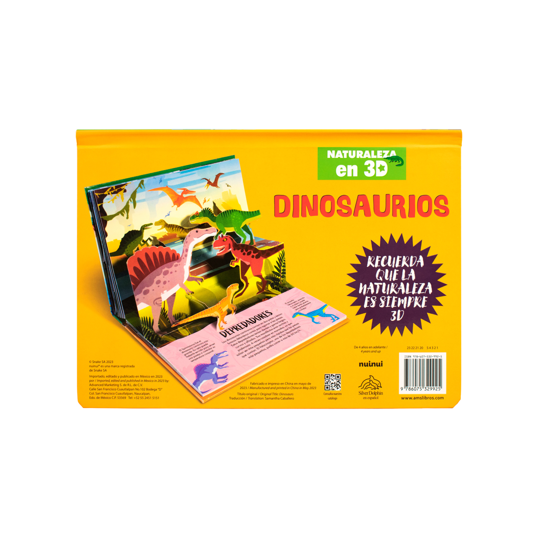 Foto 4 | Libro Infantil:naturaleza En 3d Pop-up: Dinosaurios