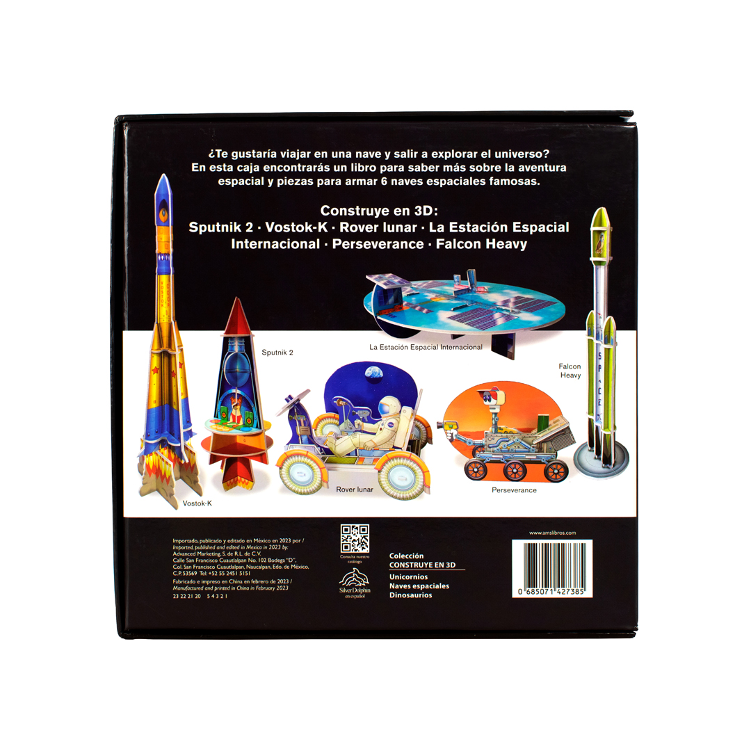 Foto 4 pulgar | Libro Infantil Con Actividades Para Construir Naves Espaciales En 3d