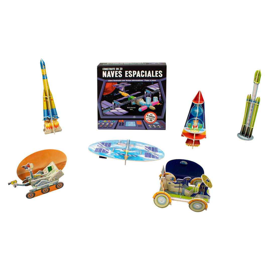 Foto 4 | Libro Infantil Con Actividades Para Construir Naves Espaciales En 3d