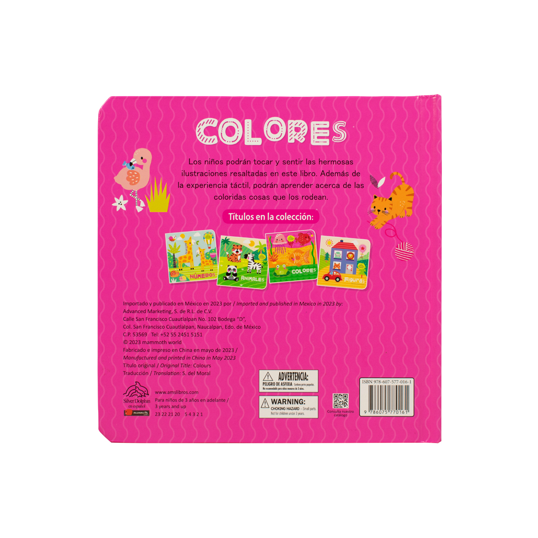 Foto 5 pulgar | Libro Infantil con Relieve Colores Silver Dolphin