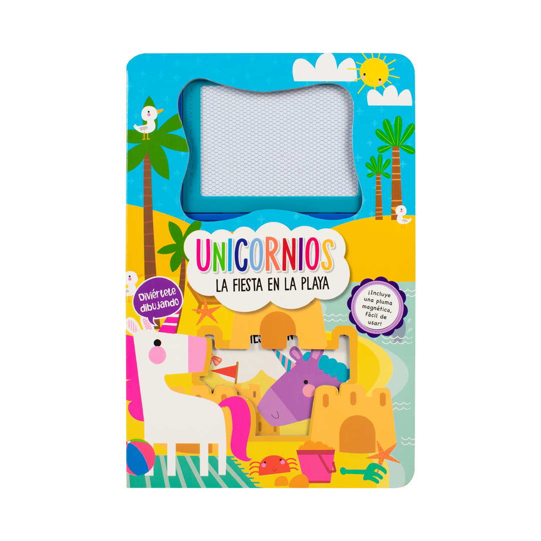 Foto 4 pulgar | Libro Infantil Diviértete Dibujando Unicornios: La Fiesta en la Playa