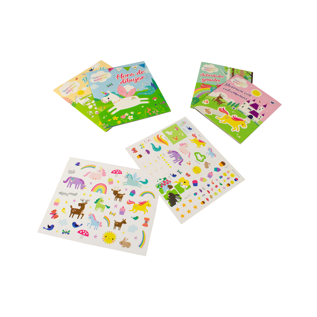 Foto 3 pulgar | Libro Infantil con Actividades y Calcomanías: Mi Cajita de Libros de Unicornios Mágicos