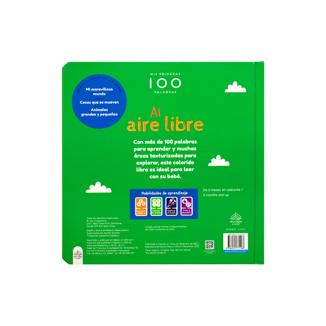 Foto 5 pulgar | Libro Infantil Con Textura: Mis Primeras 100 Palabras-al Aire Libre