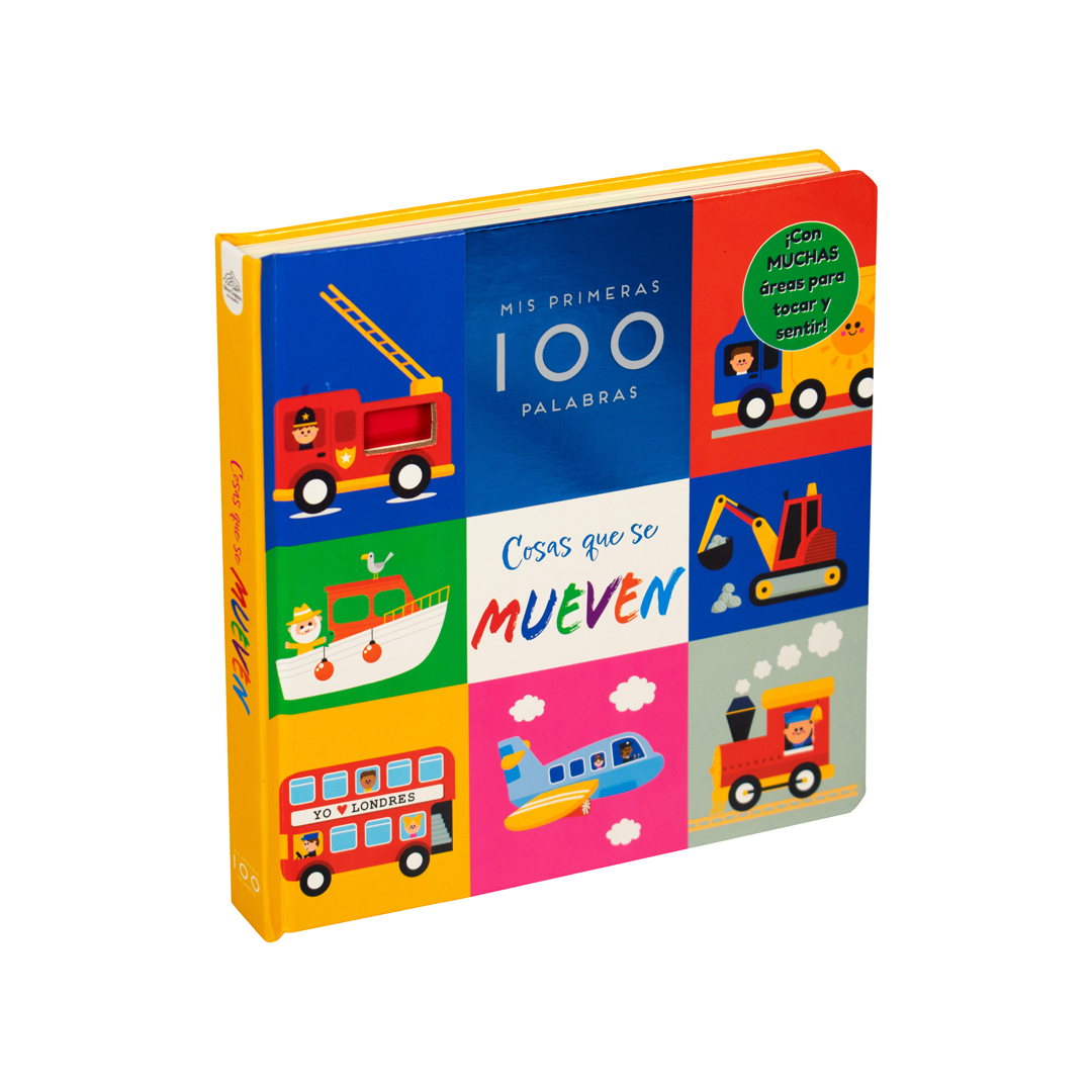 Foto 2 pulgar | Libro Infantil Con Textura: Mis Primeras 100 Palabras- Cosas Que Se Mueven