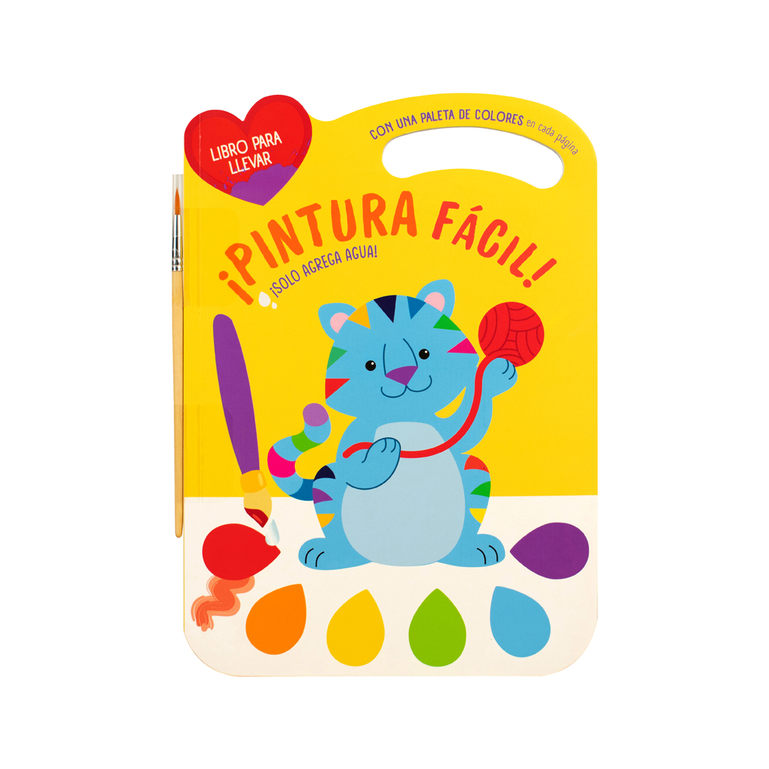Foto 4 pulgar | Libro Para Colorear: Pintura Fácil Gato