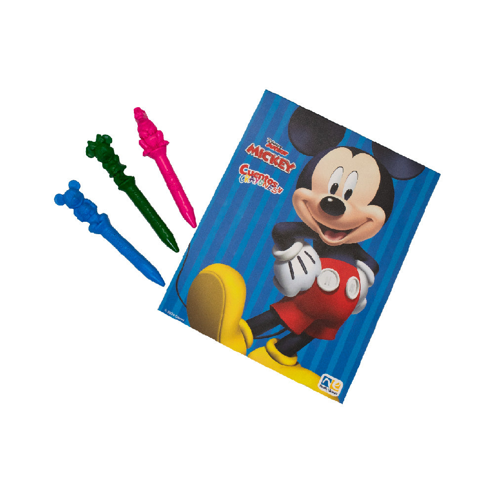 Foto 4 pulgar | Libro De Cuentos Y Crayones Mickey Novelty
