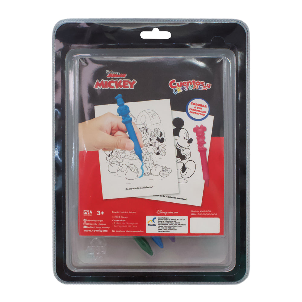 Foto 5 pulgar | Libro De Cuentos Y Crayones Mickey Novelty