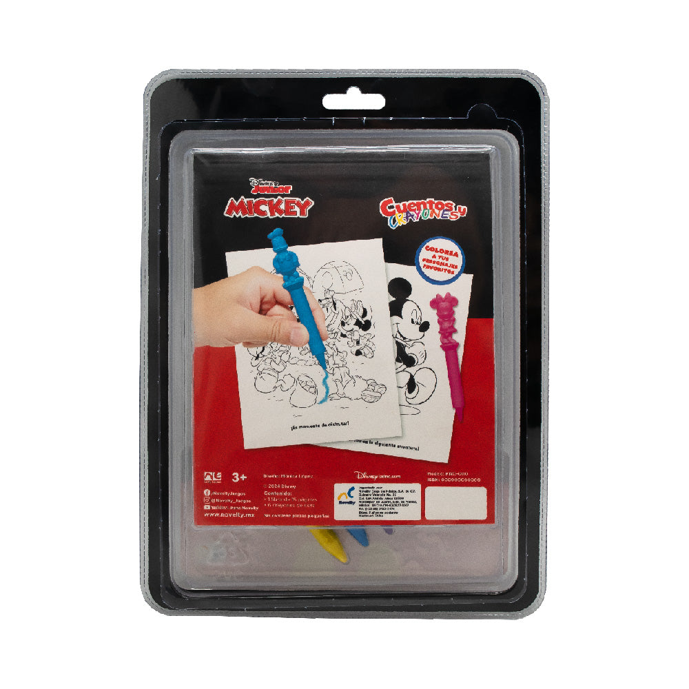 Foto 6 pulgar | Libro De Cuentos Y Crayones Mickey Novelty