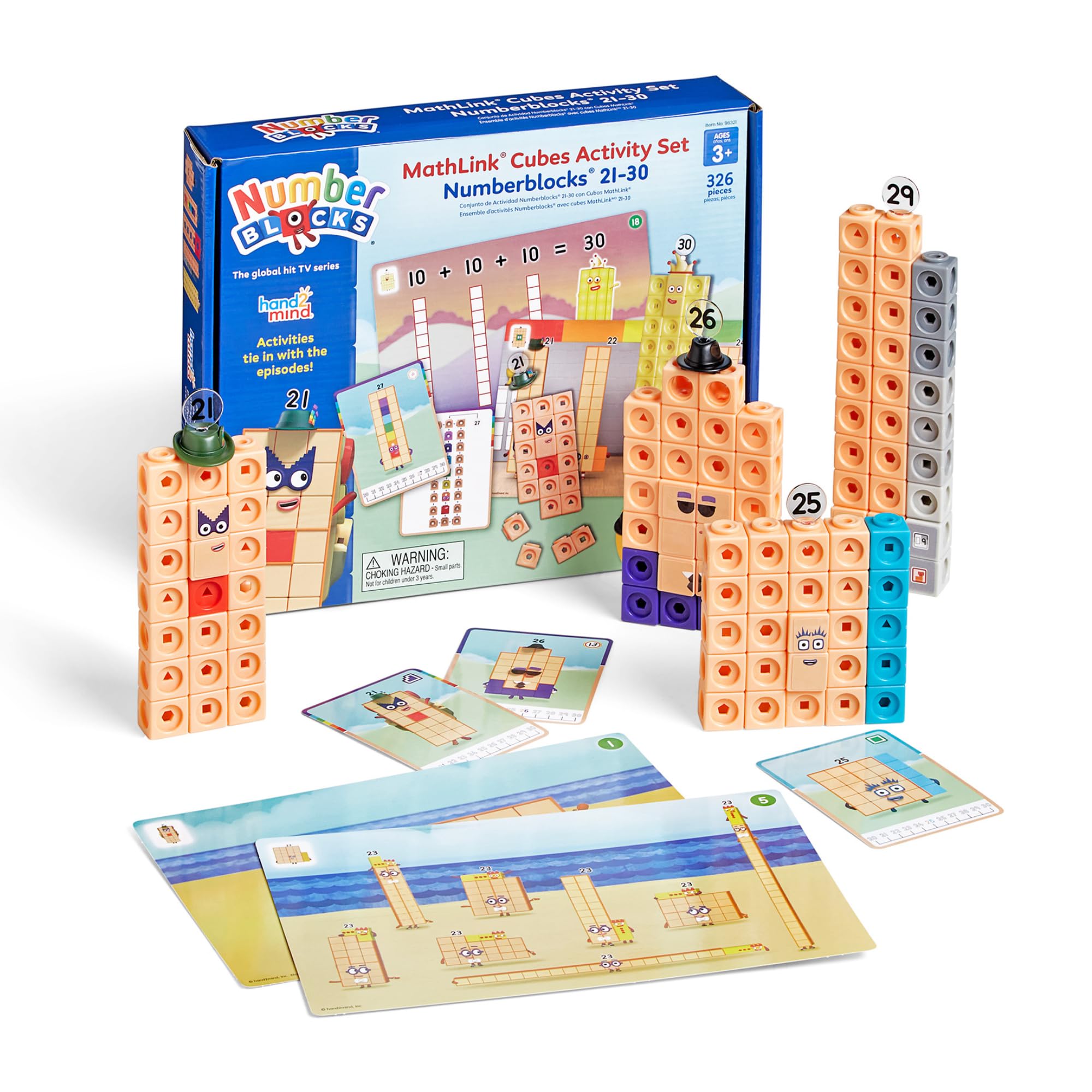 Conjunto De Actividades Hand2mind Mathlink Cubes Numberblocks 21-30 - Venta Internacional. $958