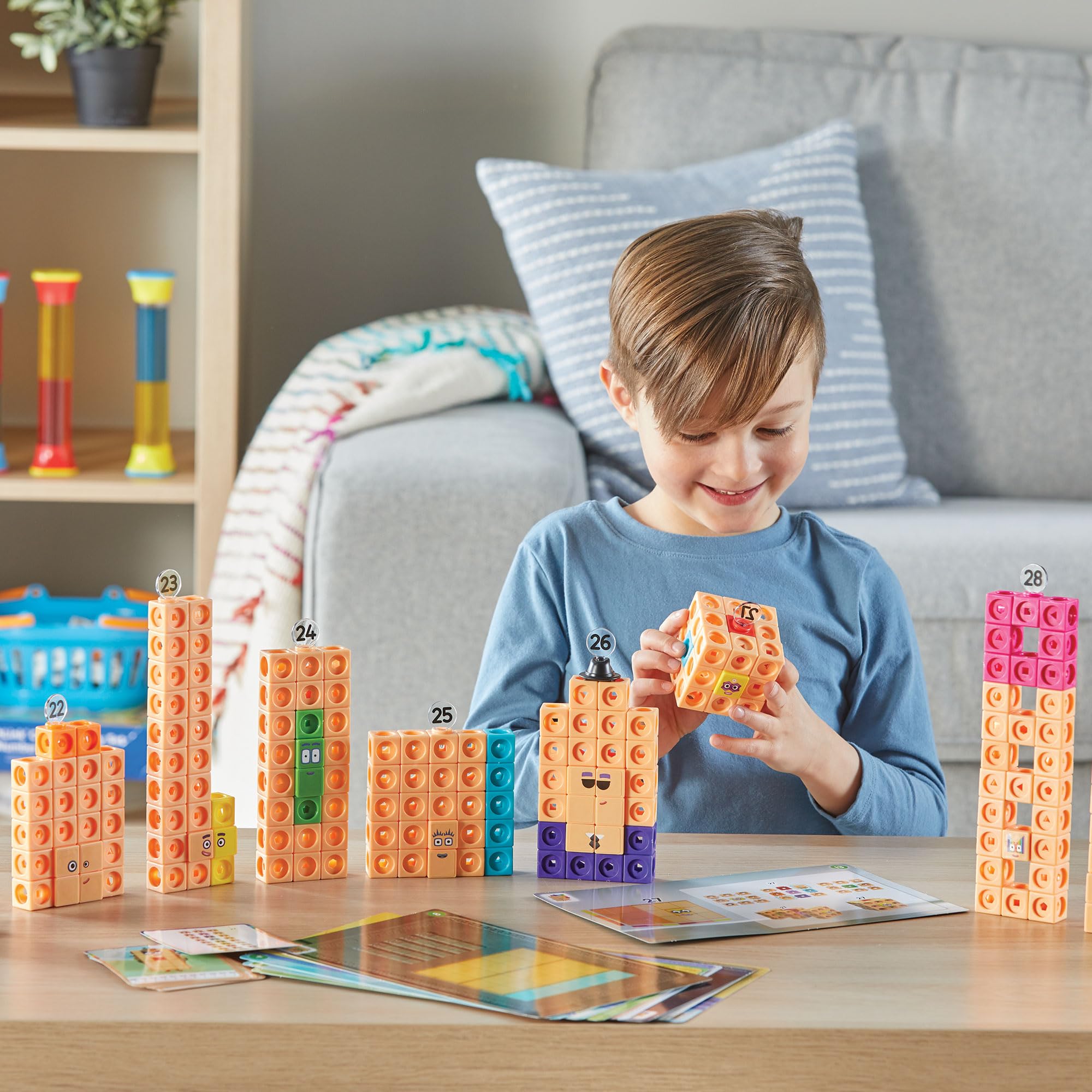 Foto 4 pulgar | Conjunto De Actividades Hand2mind Mathlink Cubes Numberblocks 21-30 - Venta Internacional.