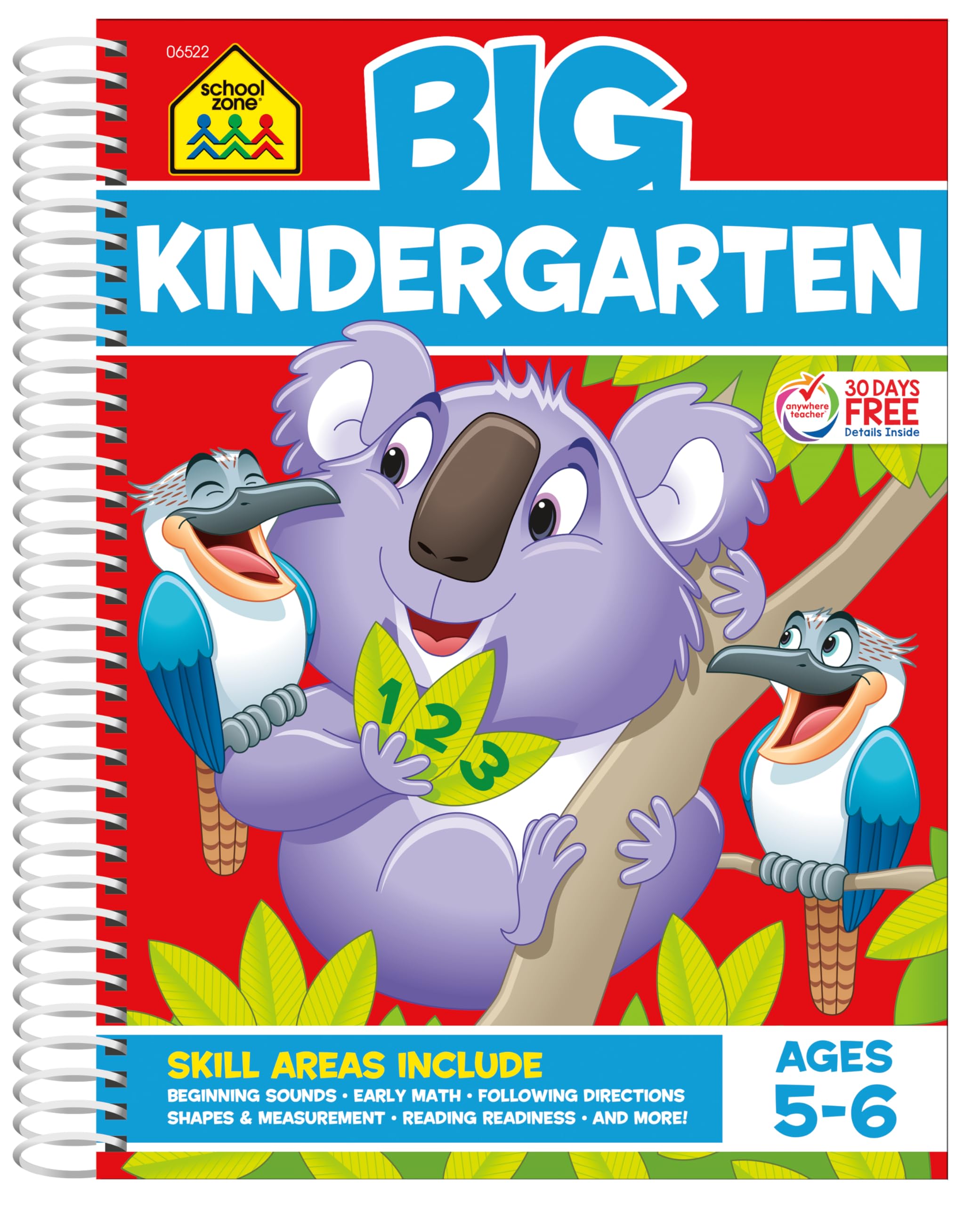 Foto 2 pulgar | Cuaderno De Trabajo School Zone Big Kindergarten, 320 Páginas, En Espiral - Venta Internacional.