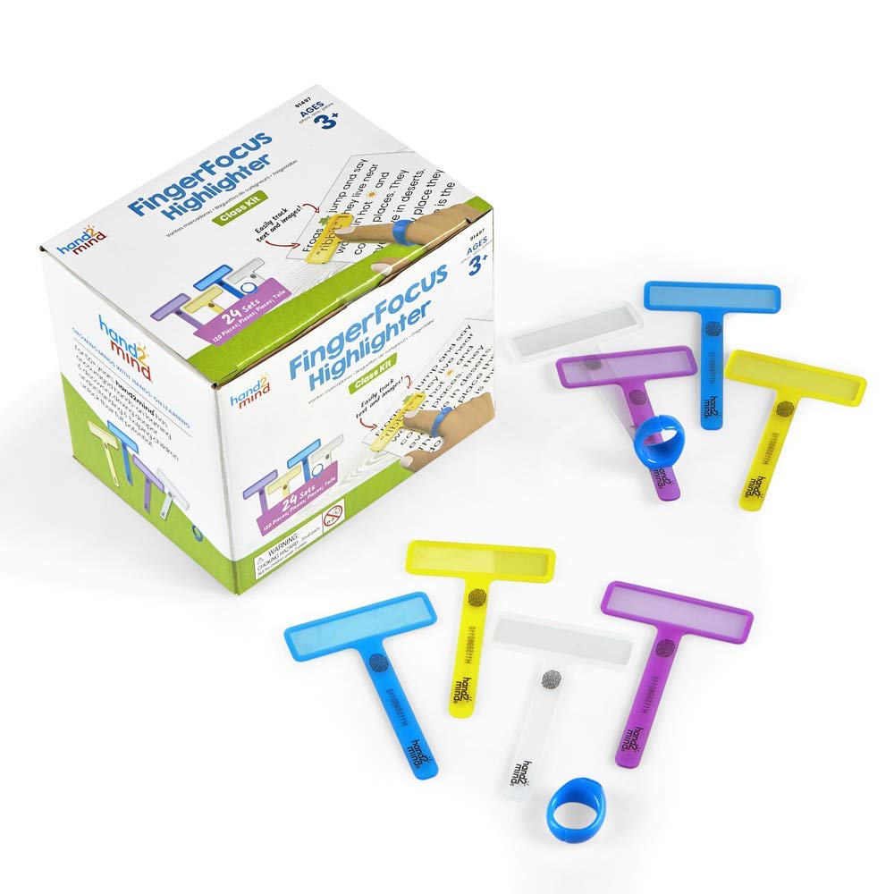 Foto 2 pulgar | Iluminador Hand2mind Finger Focus Para Niños Con Dislexia Y Tdah (paquete De 24) - Venta Internacional.