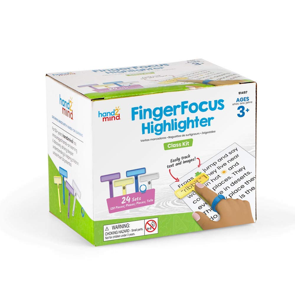 Foto 8 pulgar | Iluminador Hand2mind Finger Focus Para Niños Con Dislexia Y Tdah (paquete De 24) - Venta Internacional.