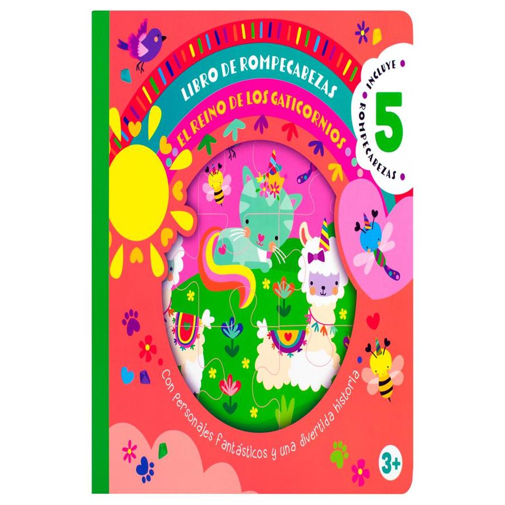 Libro Infantil De Rompecabezas: El Reino De Los Gaticornios