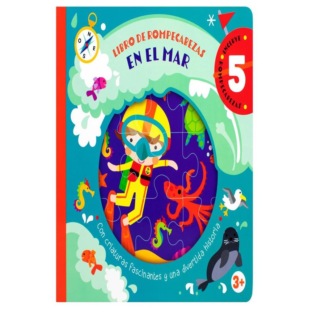 Libro Infantil De Rompecabezas: En El Mar