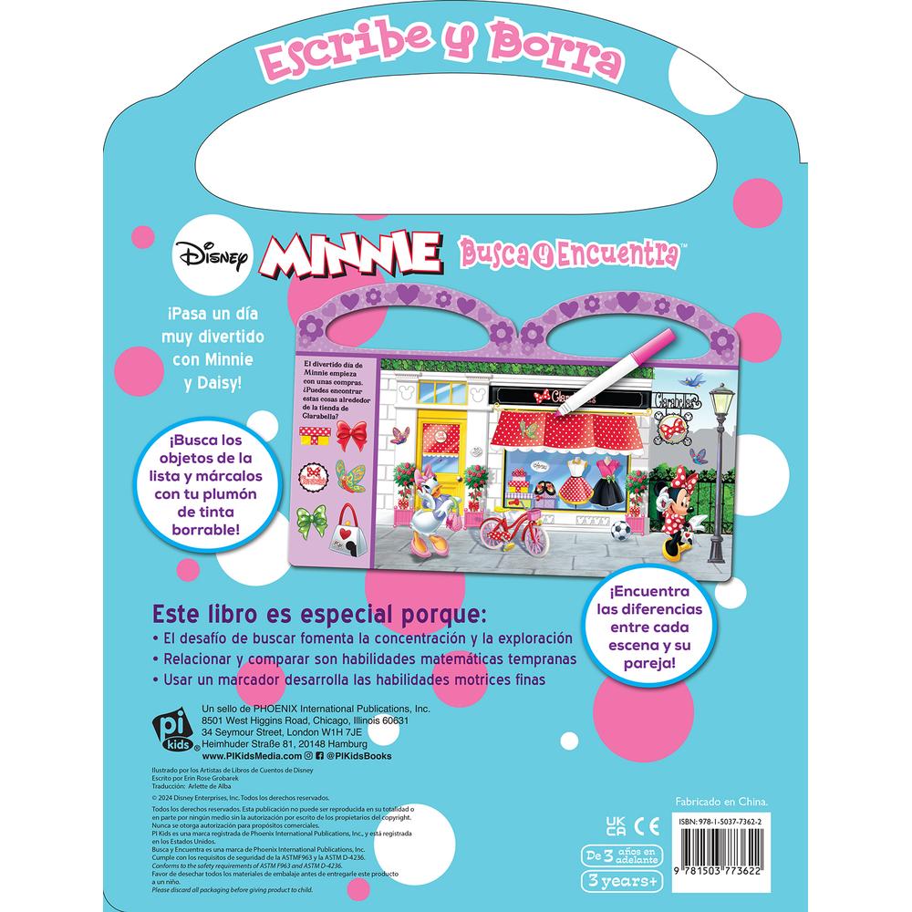 Foto 2 | Minnie: Escribe Y Borra, Busca Y Encuentra