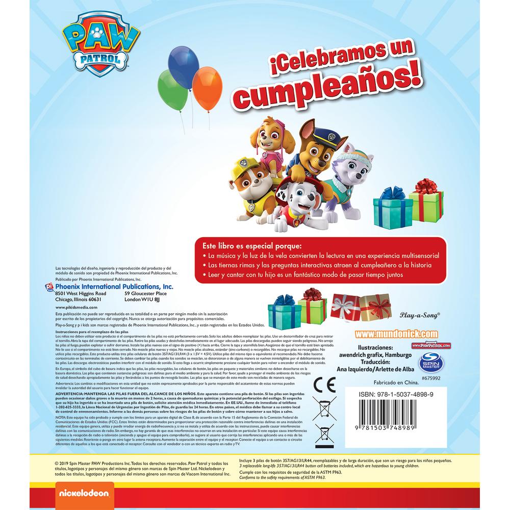 Foto 3 pulgar | Paw Patrol: Celebramos Un Cumpleaños!