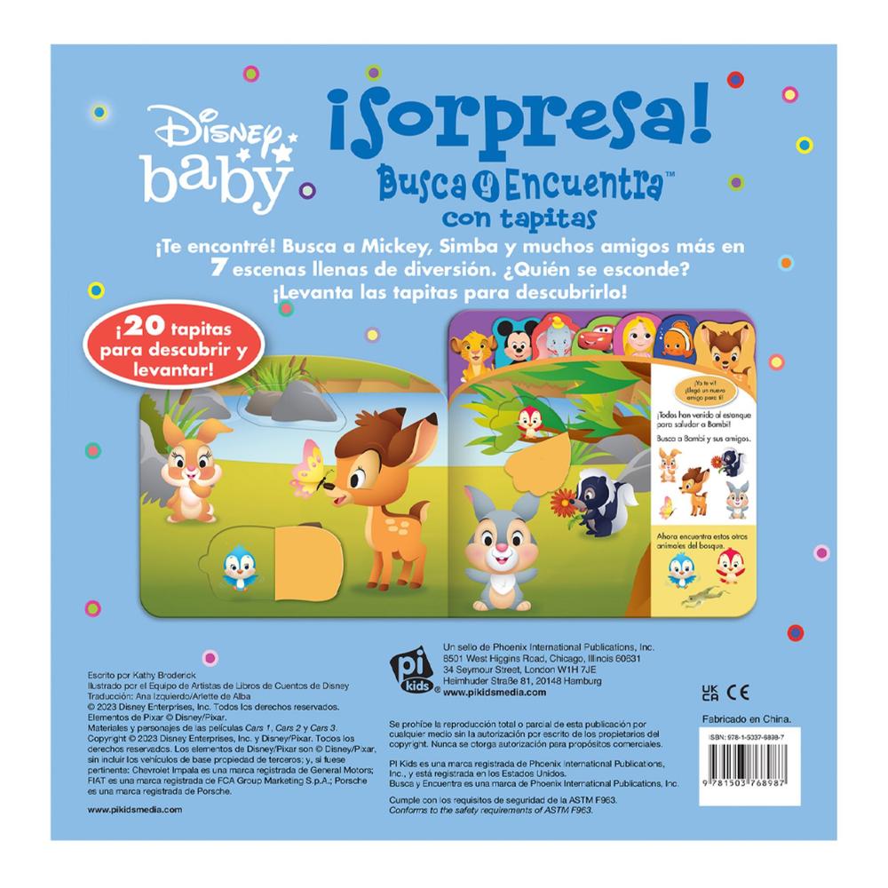 Foto 3 pulgar | Disney Baby: ¡sorpresa! Busca Y Encuentra Con Tapitas