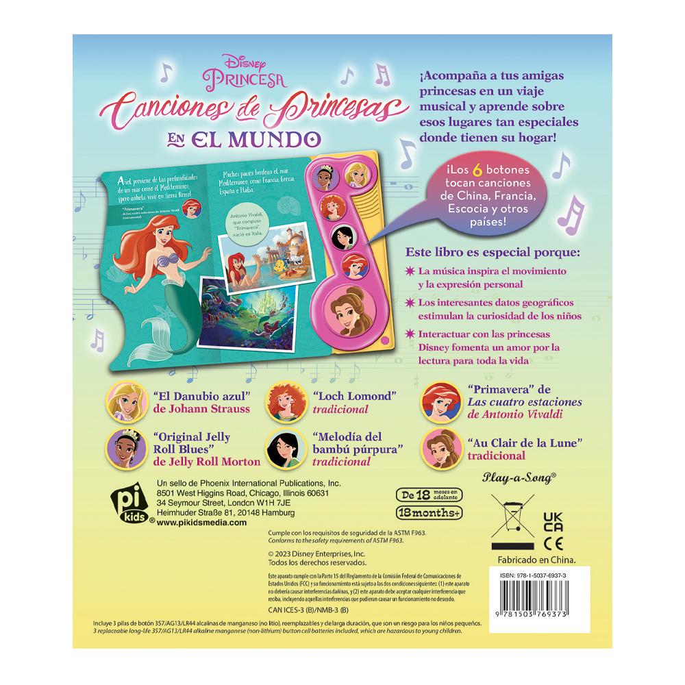 Foto 3 pulgar | Disney Princesa: Canciones De Princesas En El Mundo
