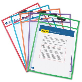 Foto 1 | Bolsillos De Borrado En Seco, Recursos De Aprendizaje, Escritura Y Limpieza, 5 Unidades - Venta Internacional.