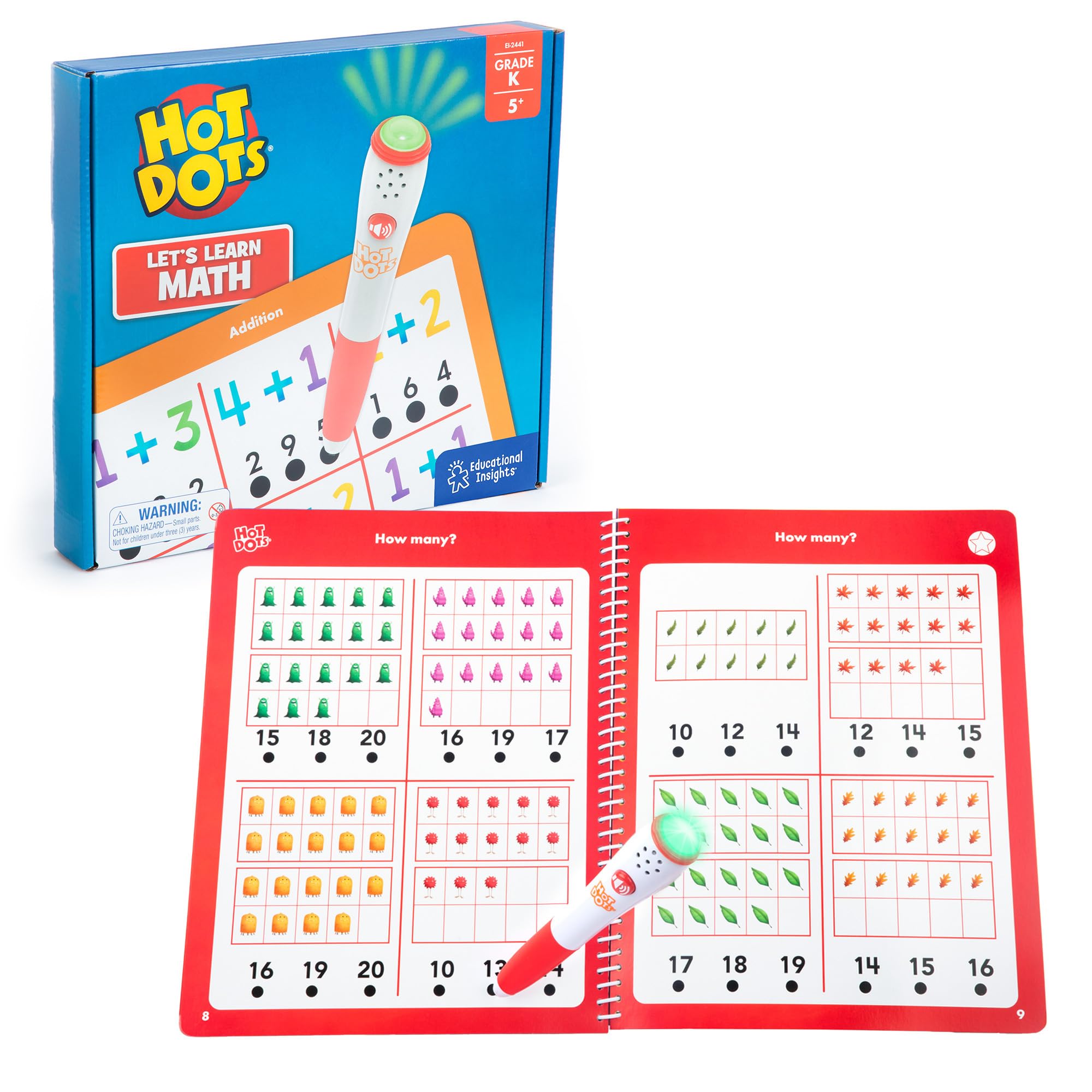 Cuaderno De Ejercicios Educational Insights Hot Dots Let's Learn Math - Venta Internacional.