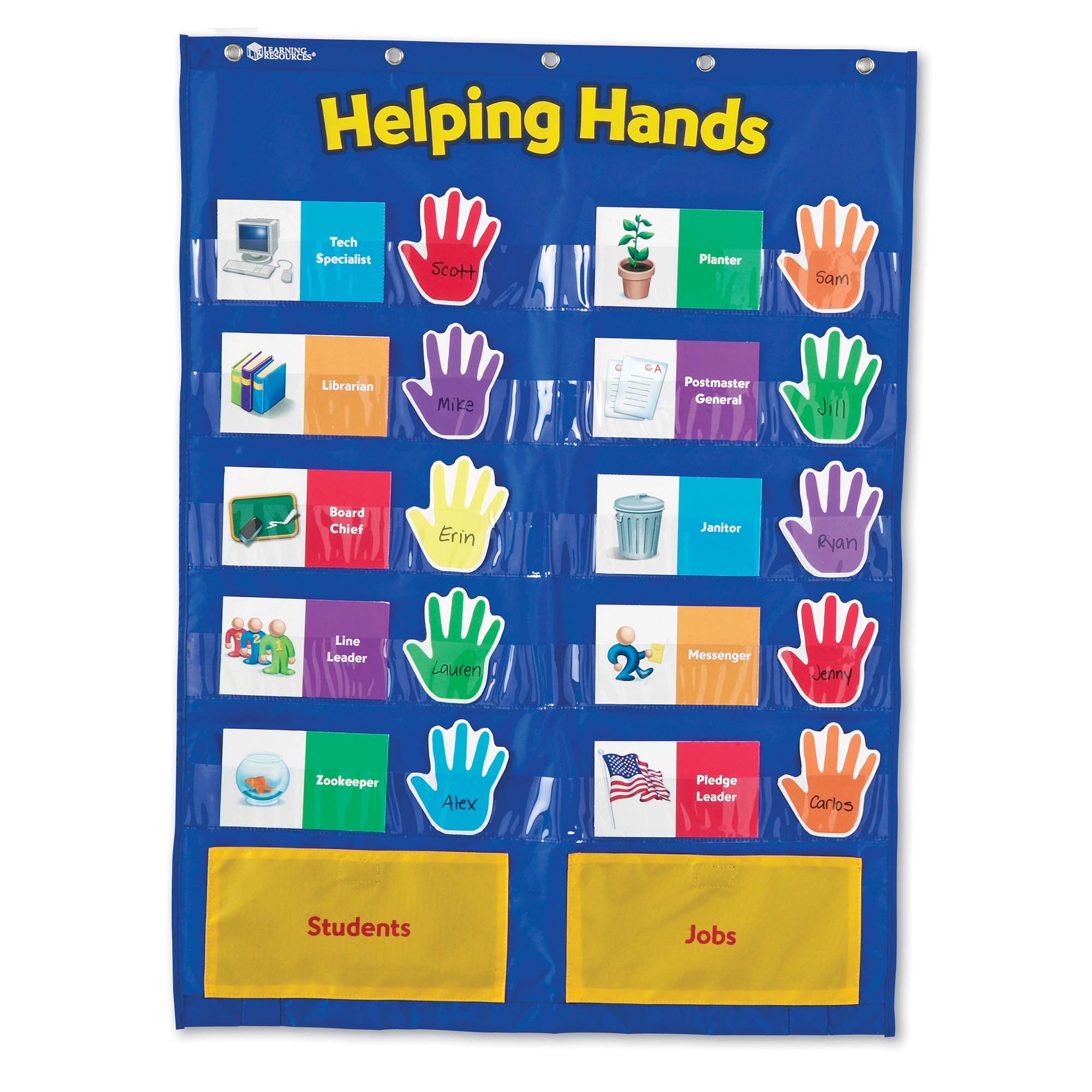 Pocket Chart Learning Resources Helping Hands Con 30 Tarjetas - Venta Internacional.