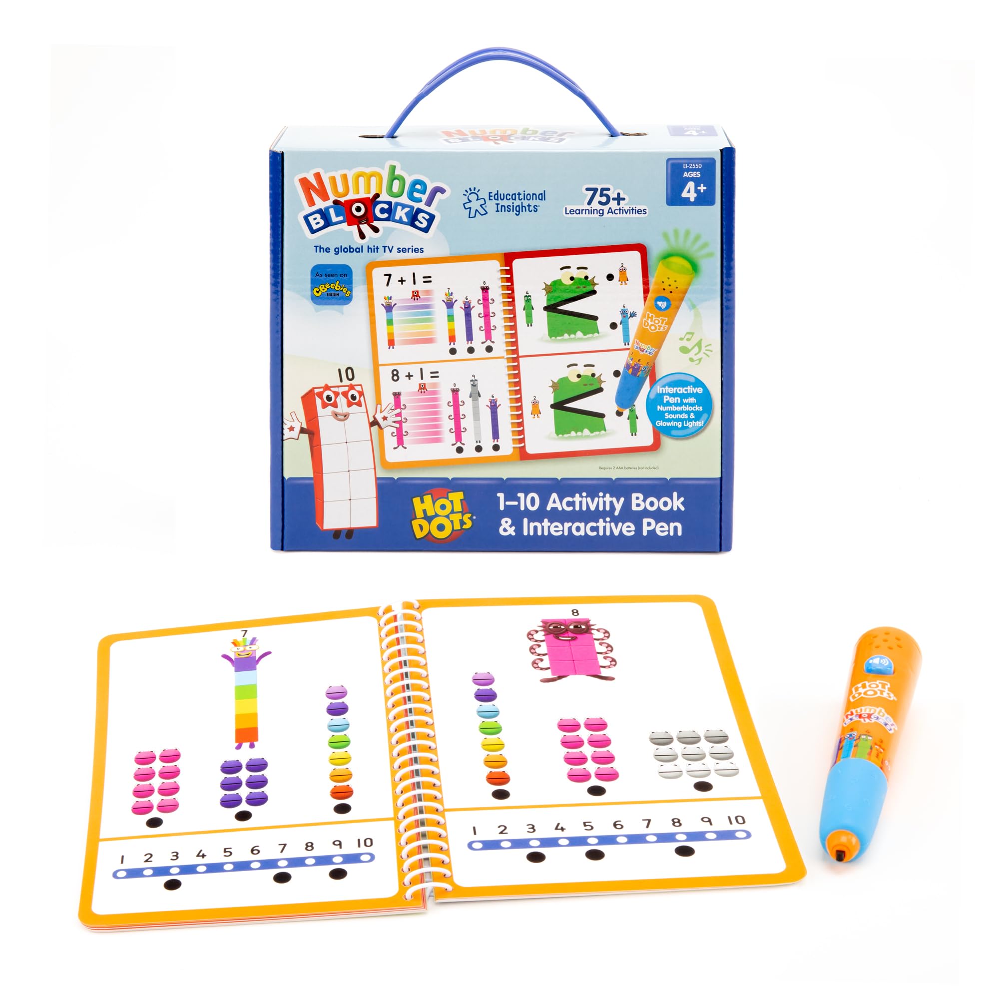 Foto 1 | Cuaderno De Ejercicios Educational Insights Hot Dots Numberblocks 1-10 - Venta Internacional.