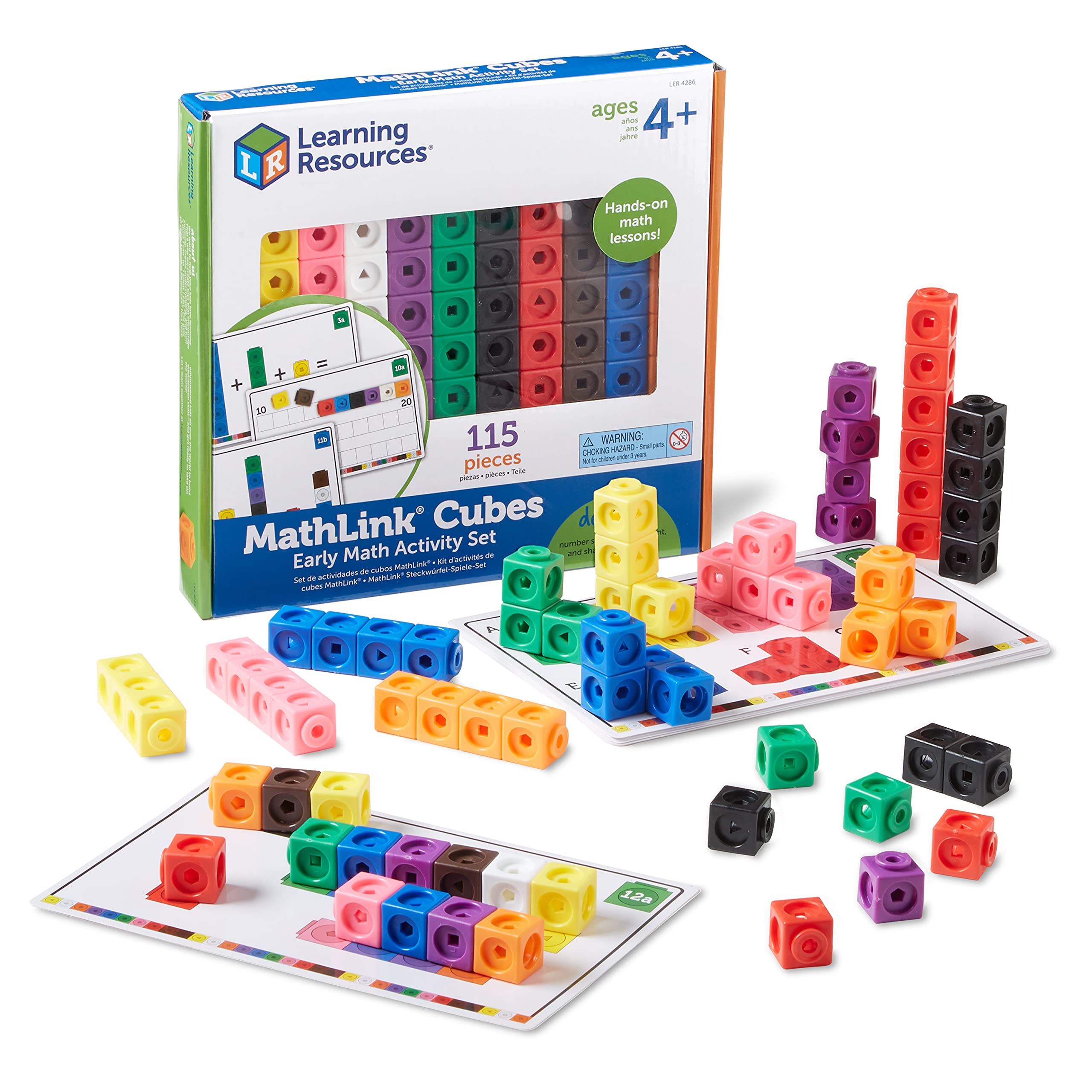 Foto 2 pulgar | Recursos De Aprendizaje Del Conjunto De Actividades Matemáticas Tempranas De Mathlink Cubes - Venta Internacional.