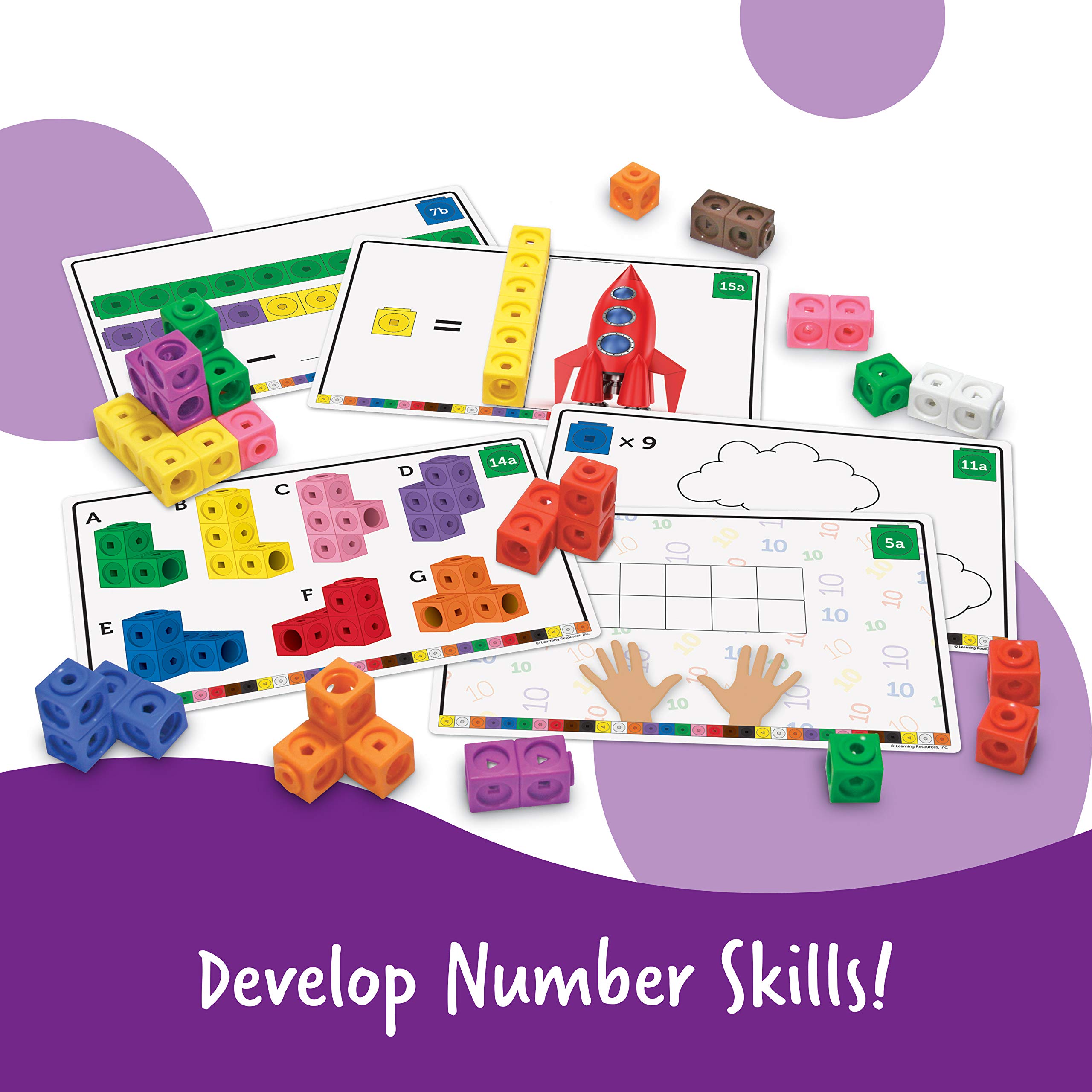 Foto 5 pulgar | Recursos De Aprendizaje Del Conjunto De Actividades Matemáticas Tempranas De Mathlink Cubes - Venta Internacional.