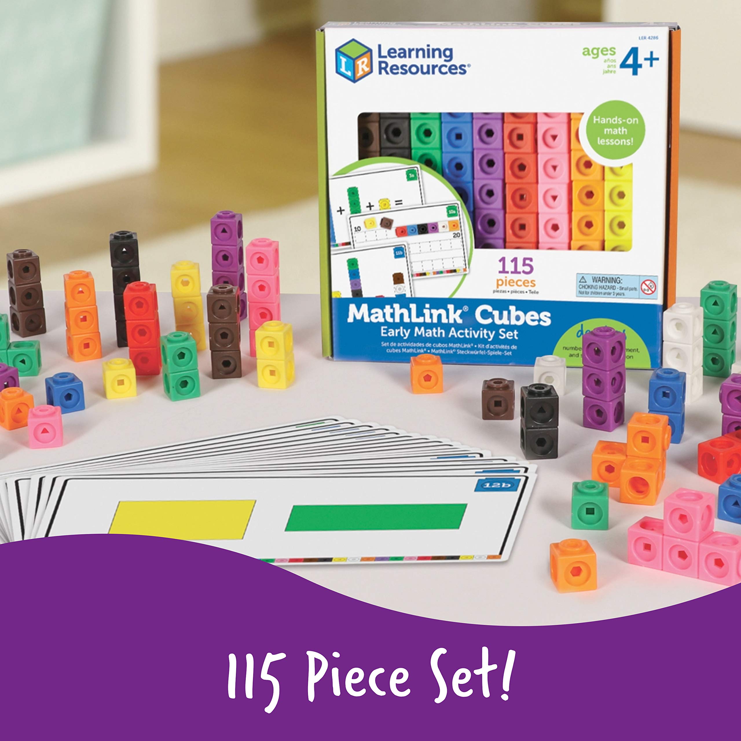 Foto 6 pulgar | Recursos De Aprendizaje Del Conjunto De Actividades Matemáticas Tempranas De Mathlink Cubes - Venta Internacional.