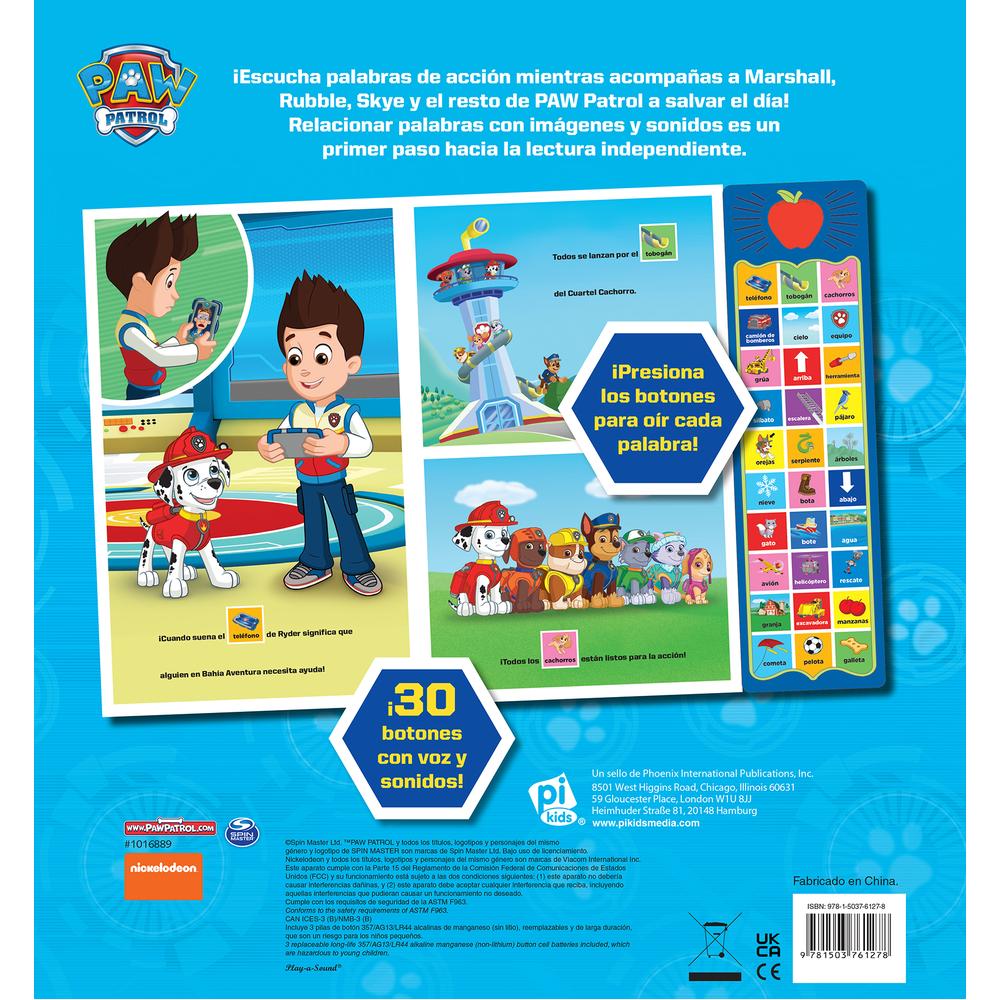 Foto 3 pulgar | Libro Paw Patrol Palabras En Acción