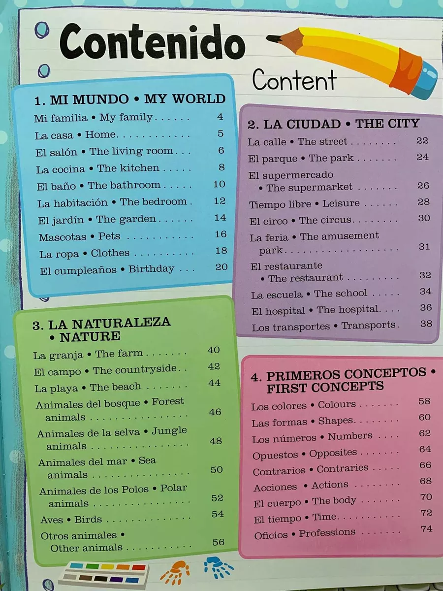 Foto 4 pulgar | Mi Gran Libro De Las 1000 Palabras Español/inglés Marin Tapa Dura