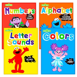 Foto 1 | Libro de Actividades Sesame Street Preschool Set con 4 Números del Alfabeto - Venta Internacional