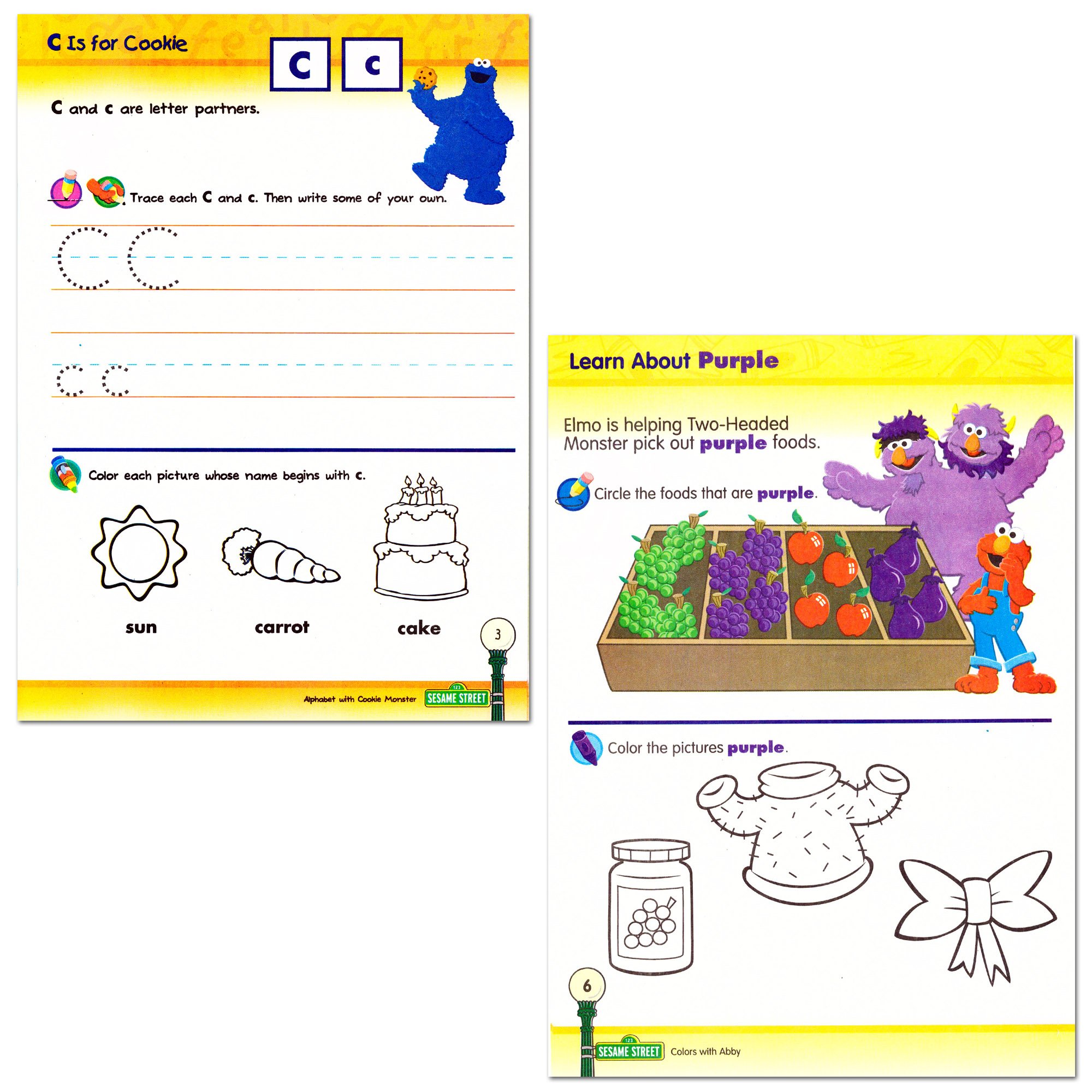 Foto 4 pulgar | Libro de Actividades Sesame Street Preschool Set con 4 Números del Alfabeto - Venta Internacional