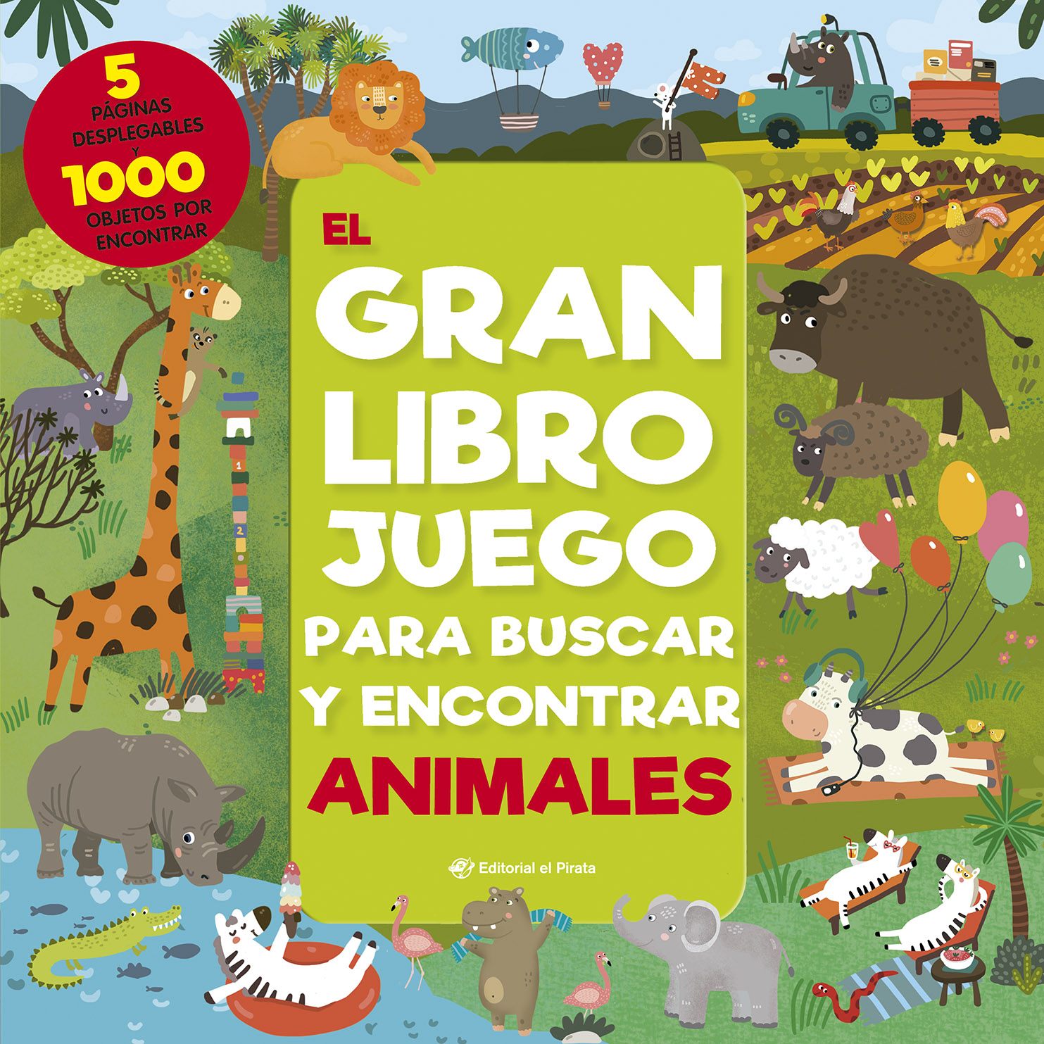 El Gran Libro Juego Para Buscar Y Encontrar Animales Inna Anikeeva El Pirata Pasta Dura