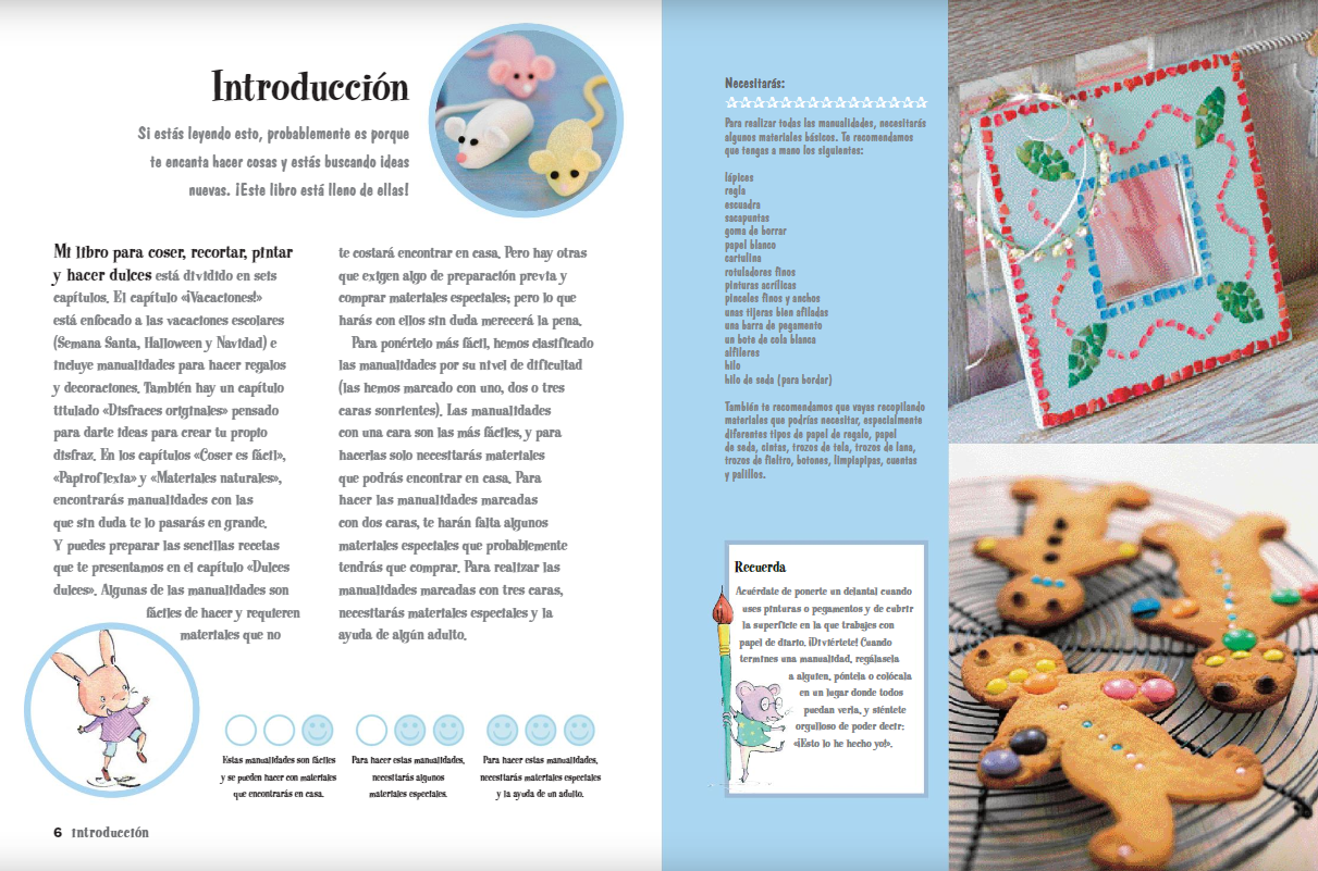 Foto 4 pulgar | Mi Libro Para Coser,pintar,recortar Y Hacer Varios Autores Blume Tapa Blanda
