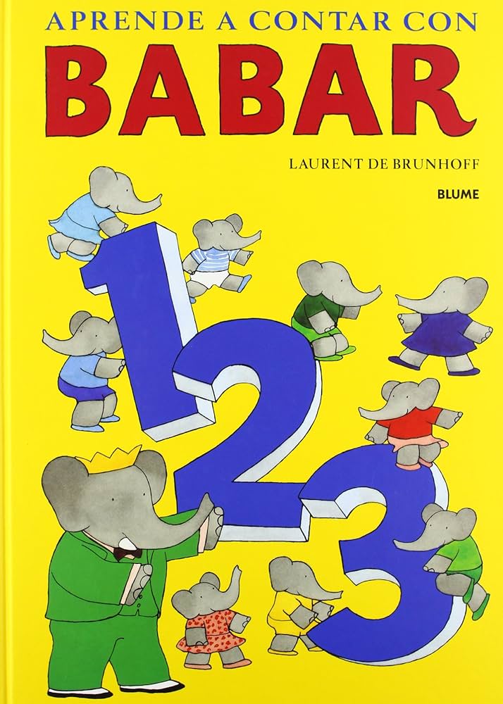 Babar.aprende A Contar Con Babar Jean De Brunhoff Blume Pasta Dura