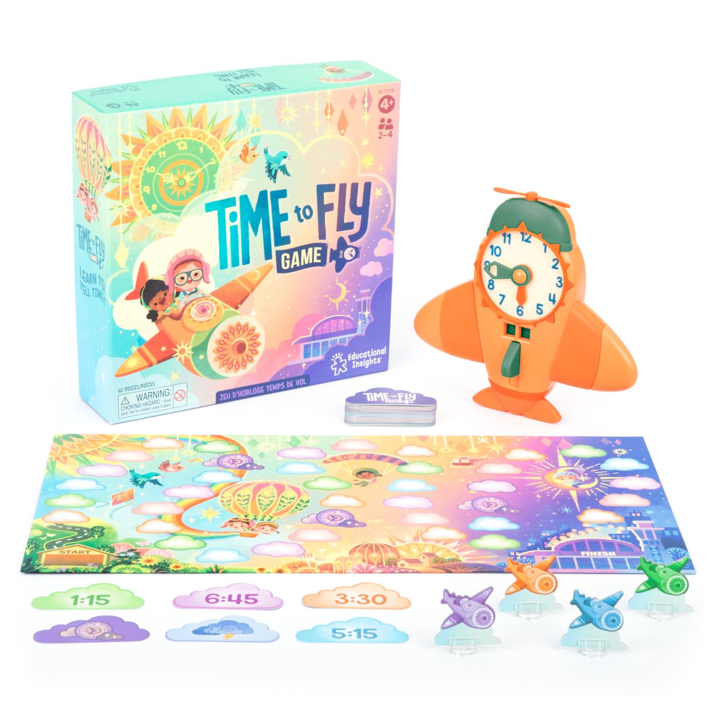 Juego De Mesa Educational Insights Time To Fly Telling Time - Venta Internacional.
