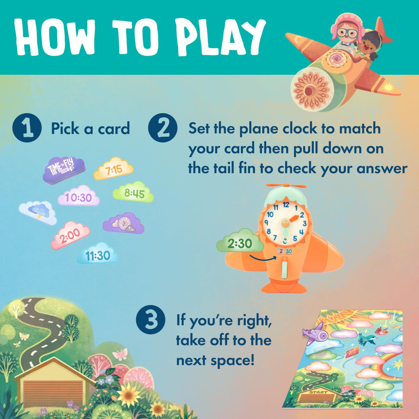 Foto 4 pulgar | Juego De Mesa Educational Insights Time To Fly Telling Time - Venta Internacional.