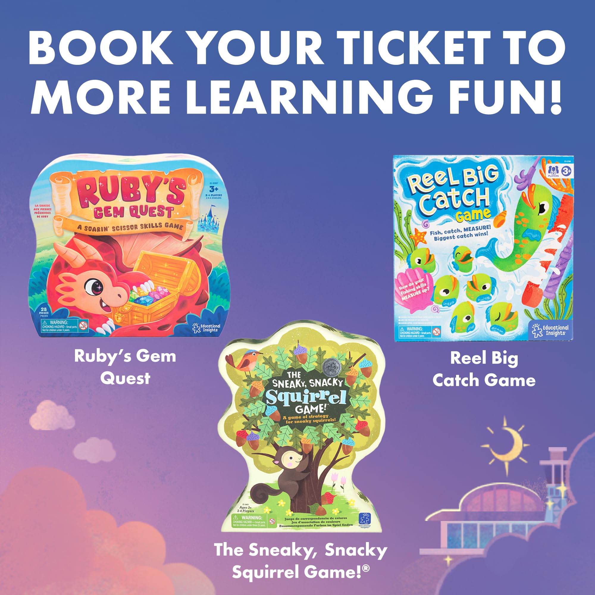 Foto 6 | Juego De Mesa Educational Insights Time To Fly Telling Time - Venta Internacional.