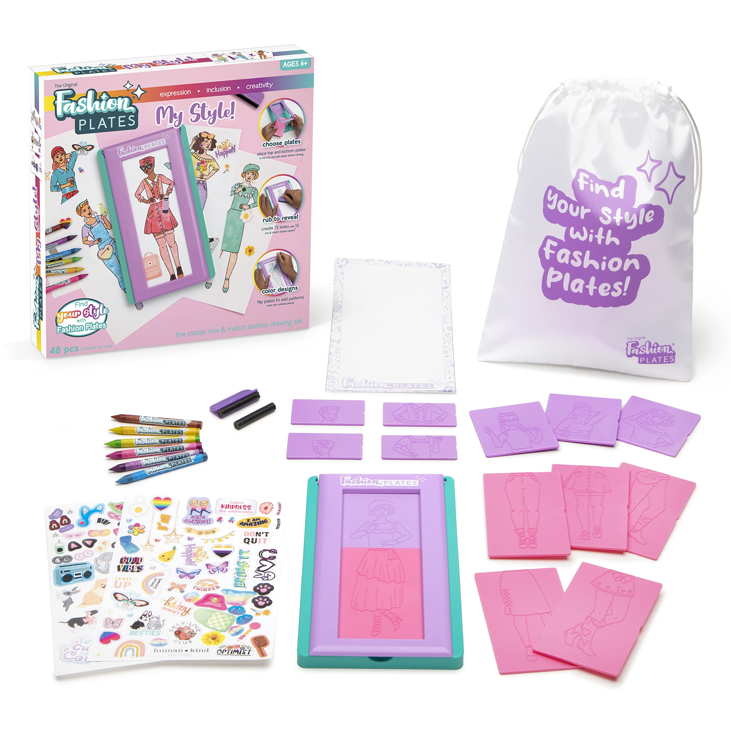 Foto 3 pulgar | Kit De Dibujo Playmonster Fashion Plates My Style Kids 6+ - Venta Internacional.
