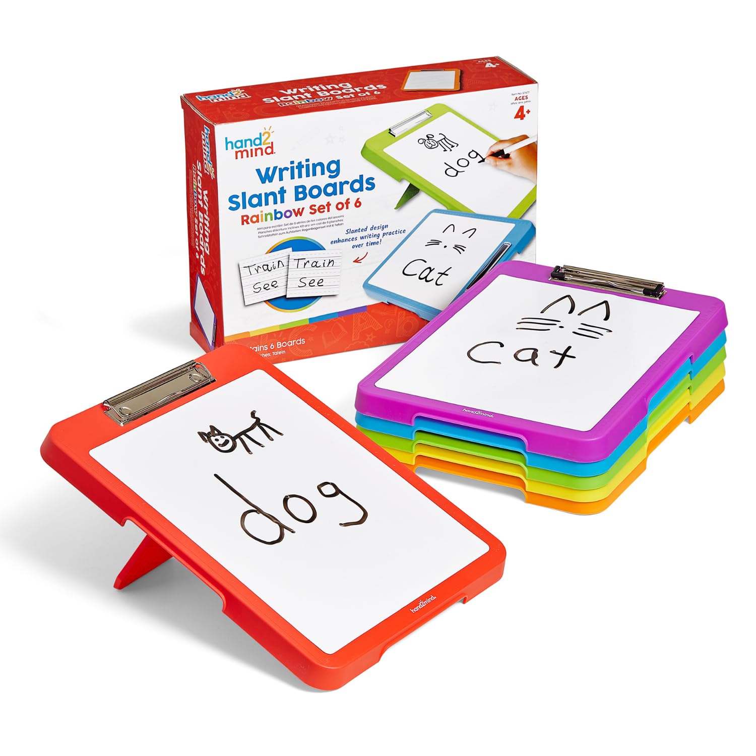 Juego De 6 Tablas Inclinadas Hand2mind Rainbow Para Niños - Venta Internacional.