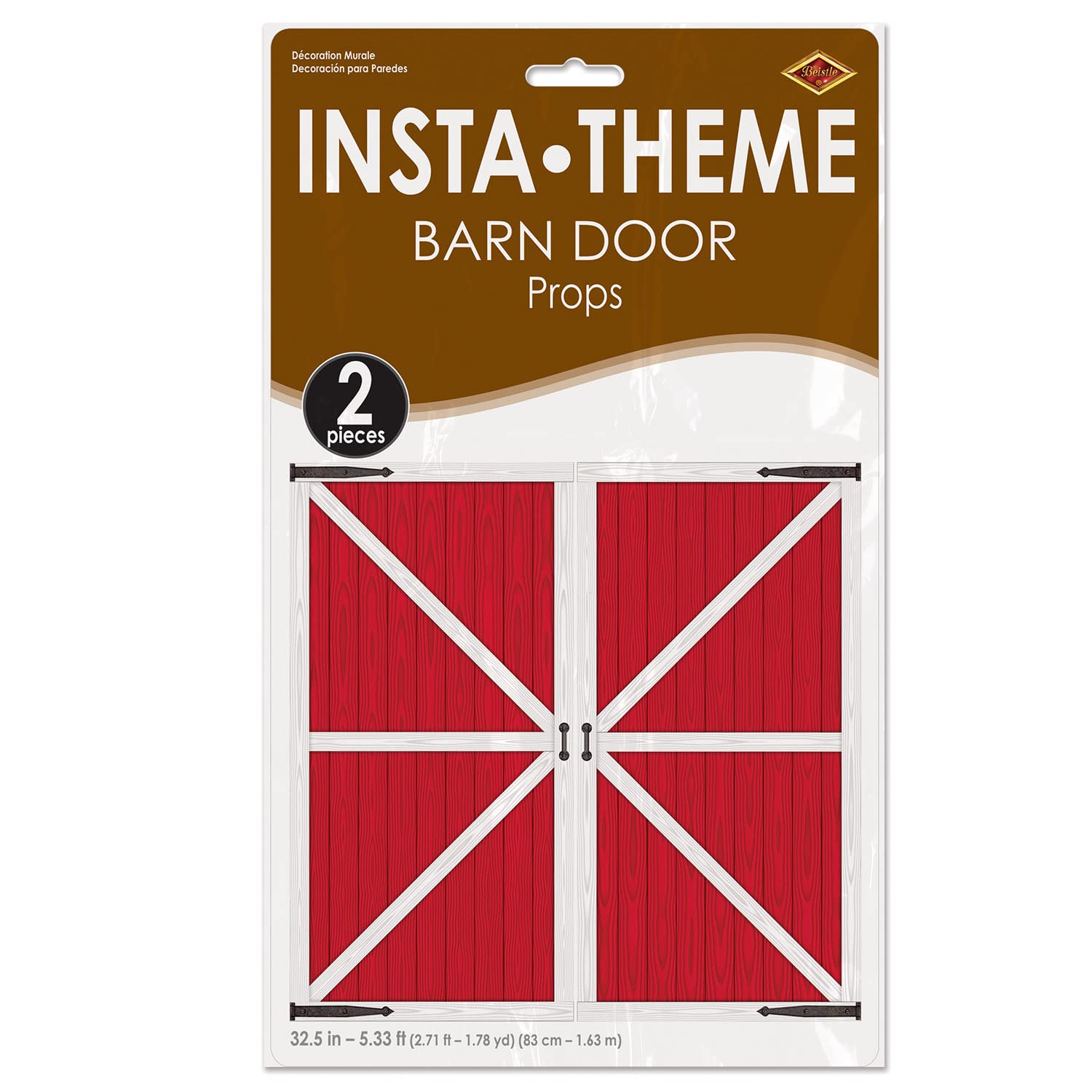 Foto 5 | Accesorios Para Puerta Beistle Barn Accessory Para Fiestas (1 Unidad) (2 Paquetes) - Venta Internacional.