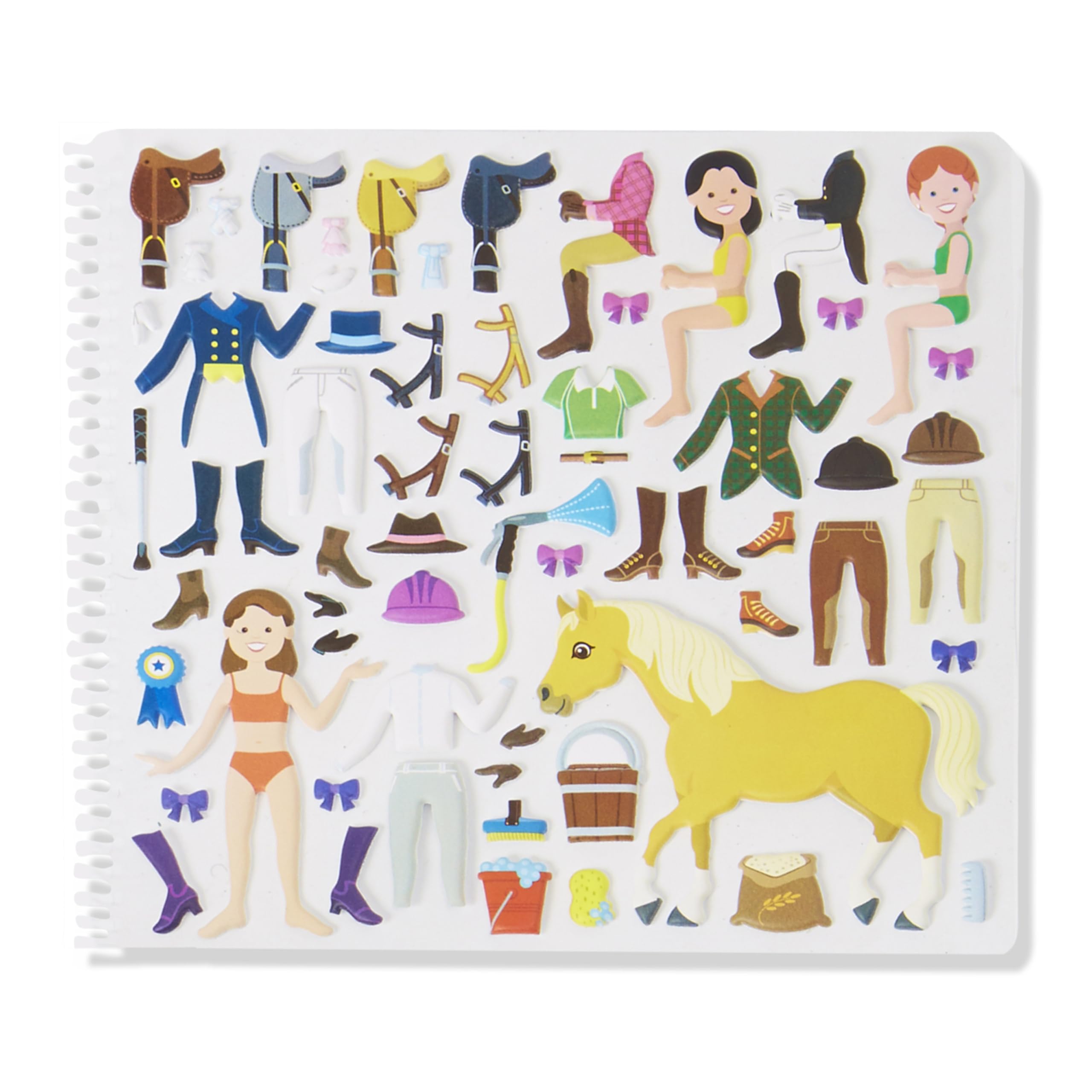Foto 5 pulgar | Libro De Actividades Con Pegatinas Hinchables Melissa & Doug Riding Club - Venta Internacional.