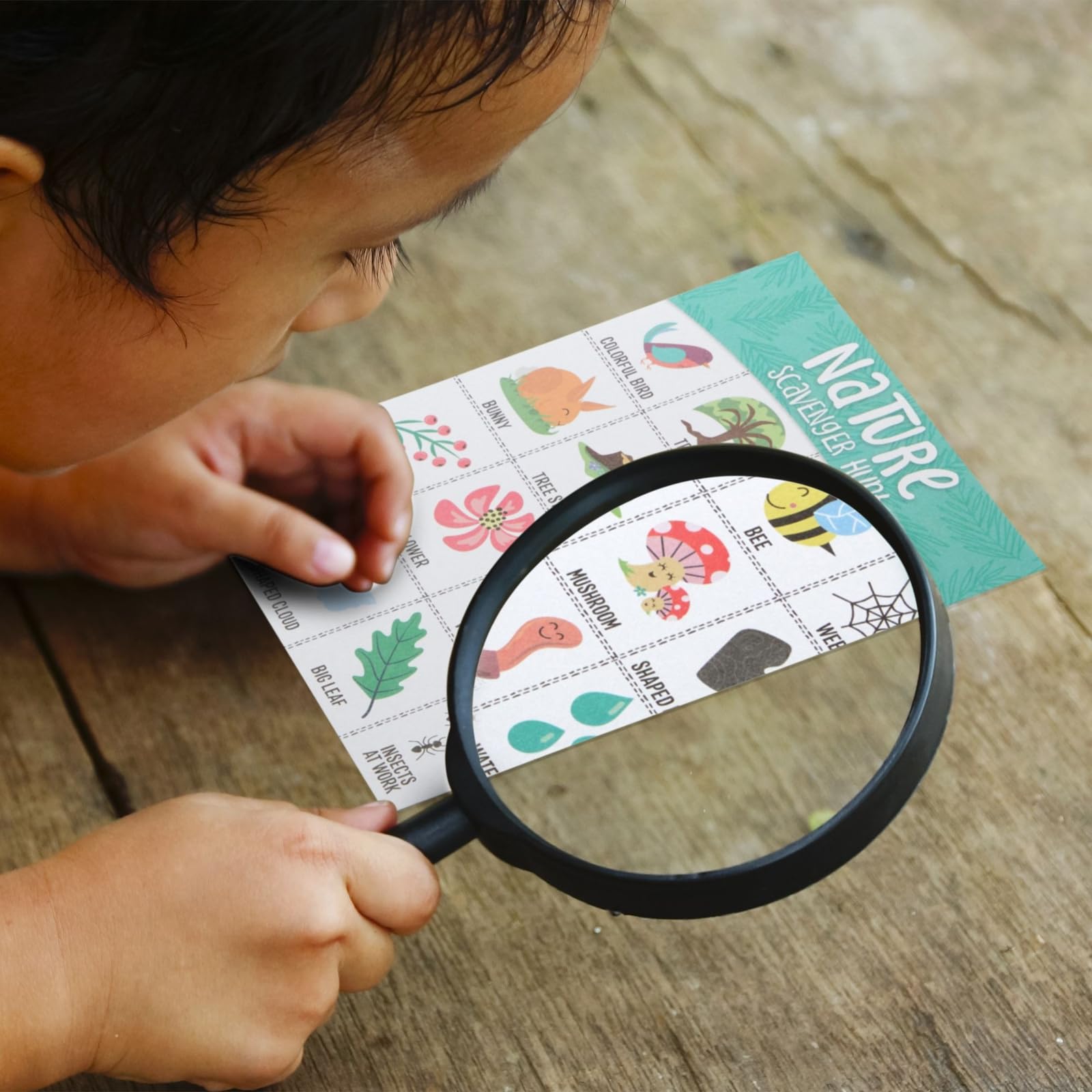Foto 6 | Paquete De 50 Tarjetas De Búsqueda Del Tesoro De La Naturaleza Juvale Para Niños De 4 A 8 Años - Venta Internacional.