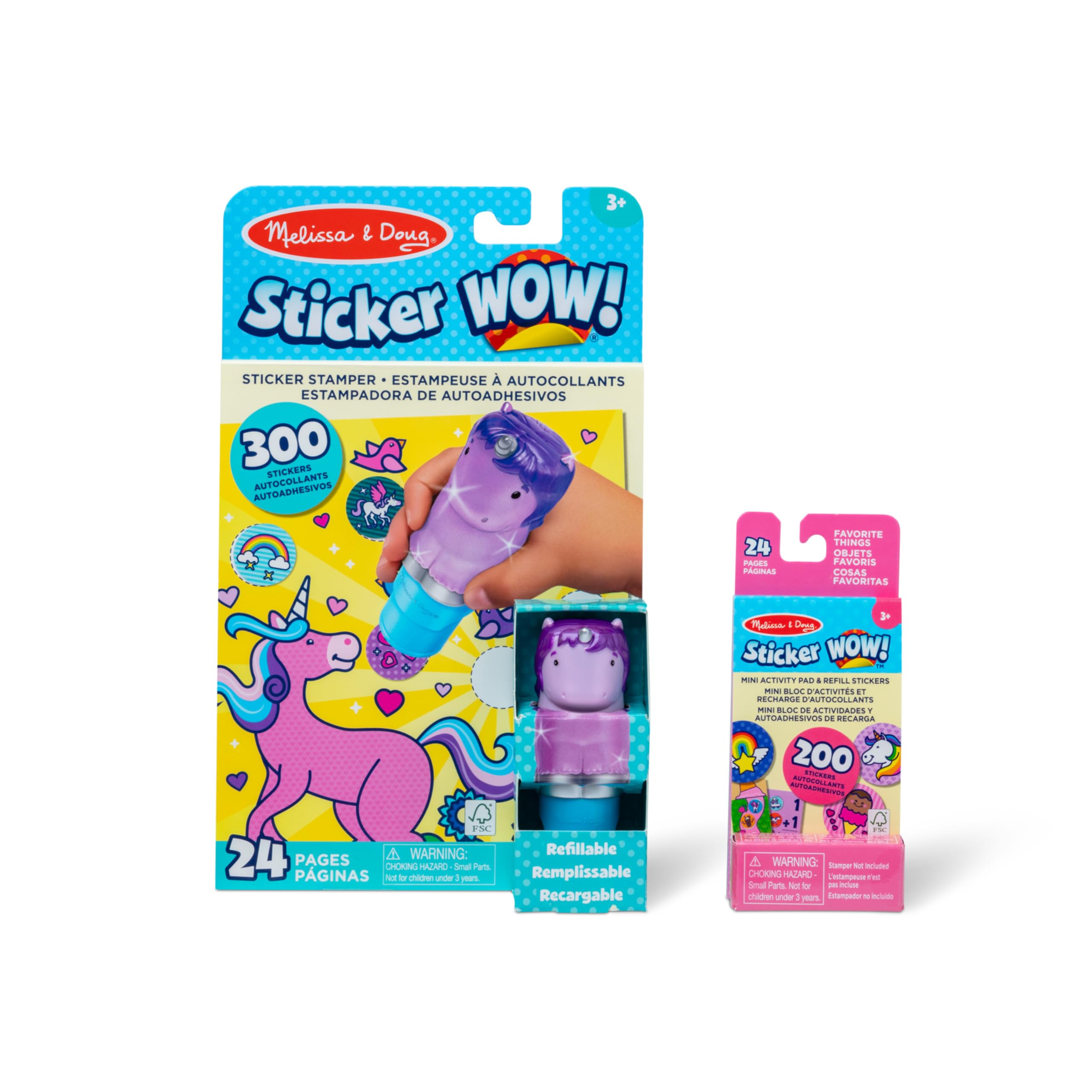 Foto 2 pulgar | Pegatina ¡guau! ™ Paquete De Unicornios Morados: Melissa Y Doug - Venta Internacional.