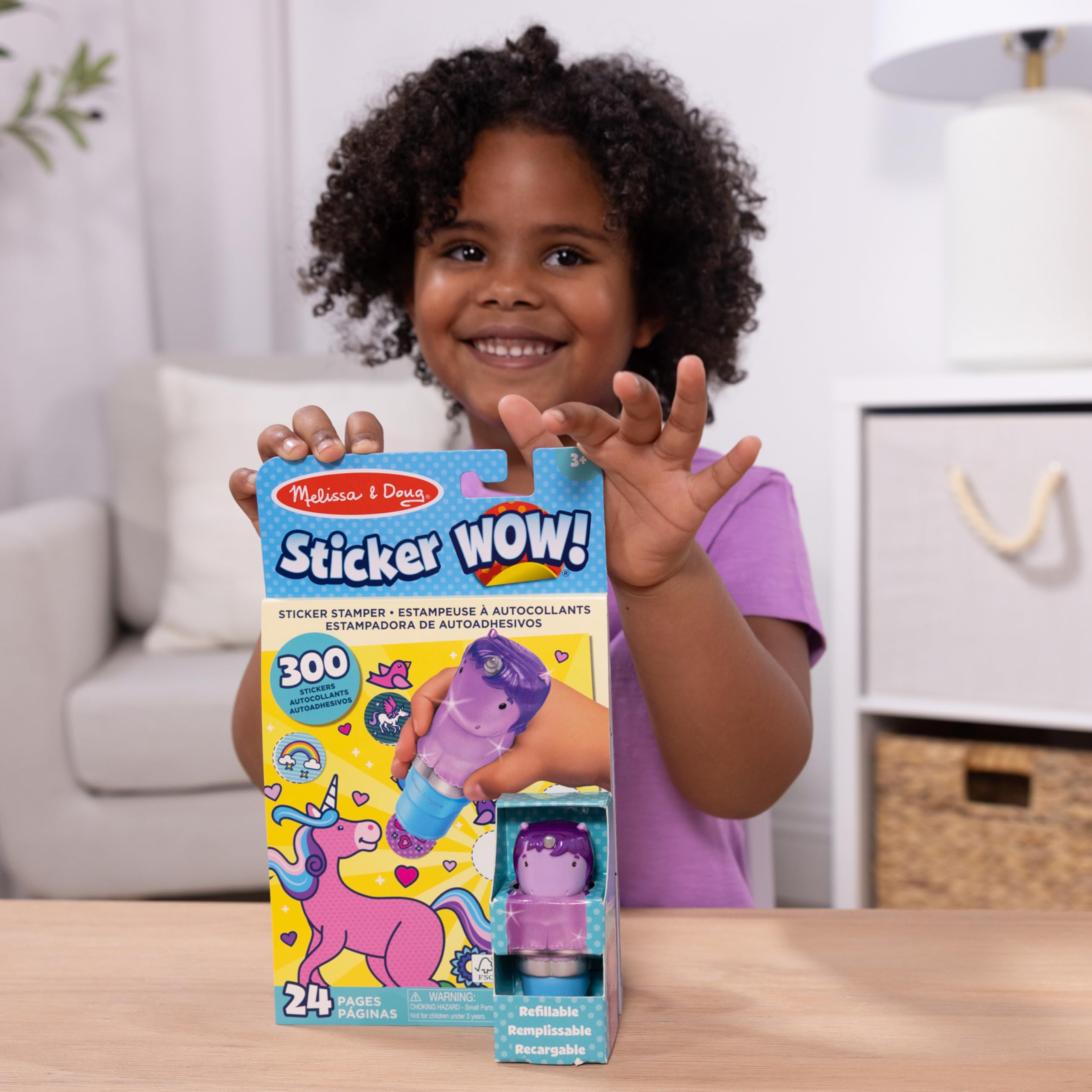 Foto 5 | Pegatina ¡guau! ™ Paquete De Unicornios Morados: Melissa Y Doug - Venta Internacional.