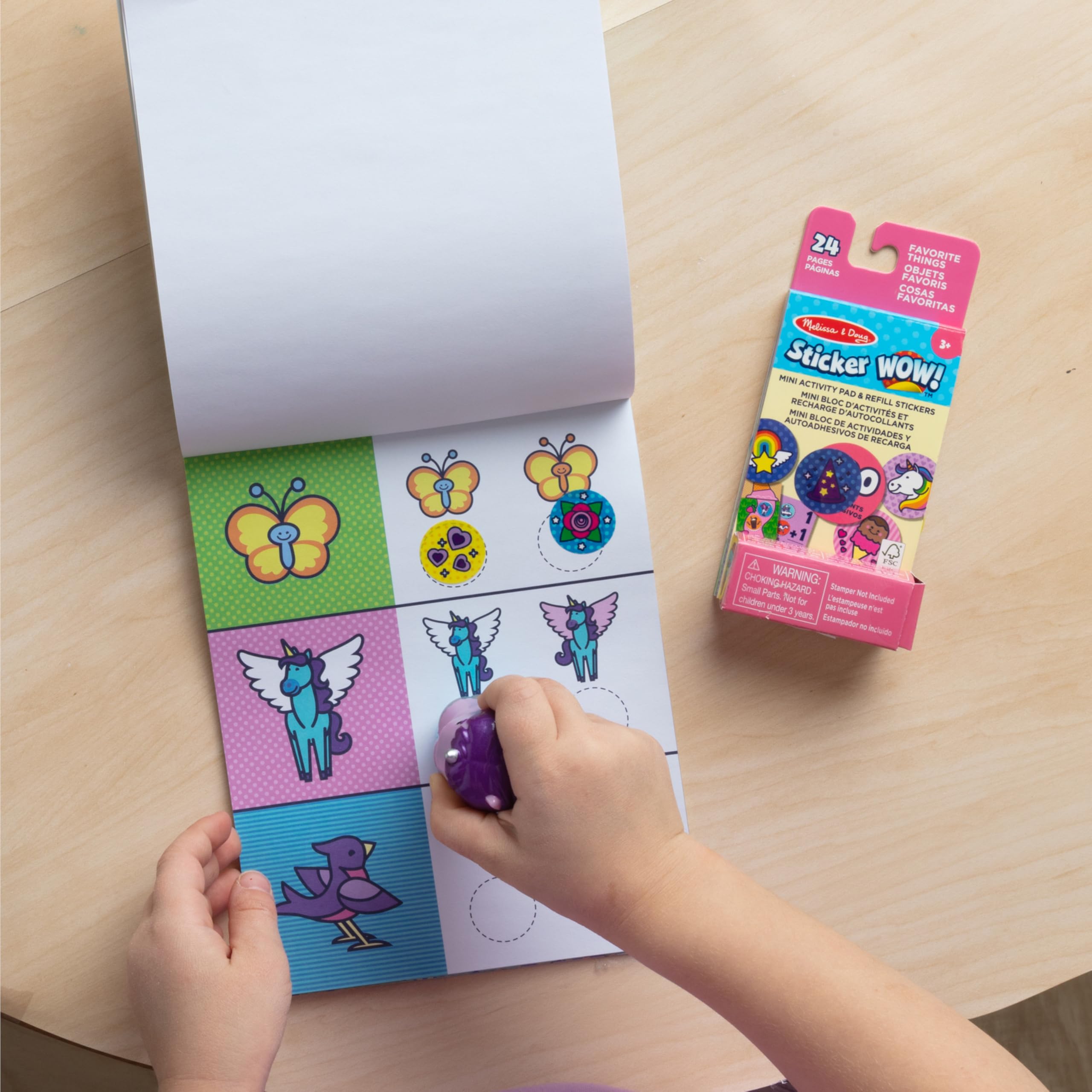 Foto 6 | Pegatina ¡guau! ™ Paquete De Unicornios Morados: Melissa Y Doug - Venta Internacional.